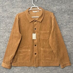Peter Millar Crown Corduroy Chore Coat Mens XXL Walnut Brown MF22Z18 NWT
